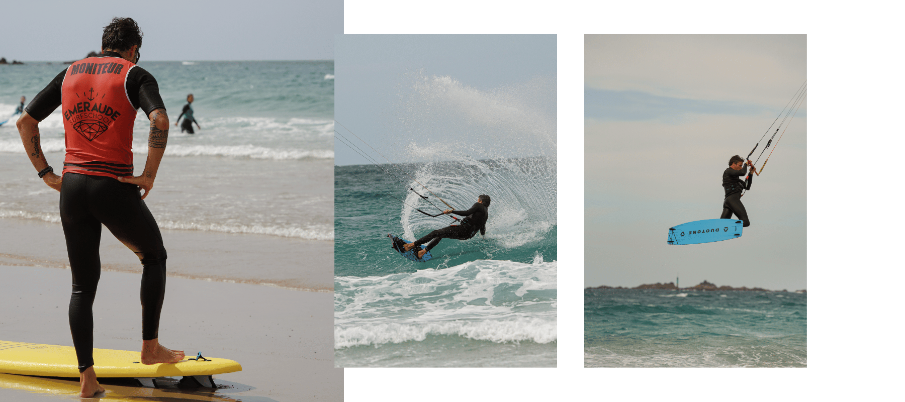 Des photographies pensées pour communiquer sur les réseaux sociaux d’un club de surf, d’une école de voile ou d’une base nautique.
